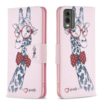 Custodia per telefono in pelle con motivo a disegno colorato, For Nokia C12, For Nokia C22, For Nokia C32