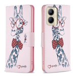 Custodia per telefono in pelle con motivo a disegno colorato, For Realme C33, For Motorola Edge 40 Pro 5G / Moto X40/X40 Pro
