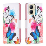 Custodia per telefono in pelle con motivo a disegno colorato, For Realme C33, For Motorola Edge 40 Pro 5G / Moto X40/X40 Pro