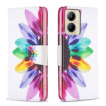 Custodia per telefono in pelle con motivo a disegno colorato, For Realme C33, For Motorola Edge 40 Pro 5G / Moto X40/X40 Pro