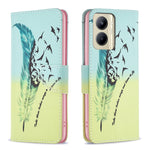Custodia per telefono in pelle con motivo a disegno colorato, For Realme C33, For Motorola Edge 40 Pro 5G / Moto X40/X40 Pro