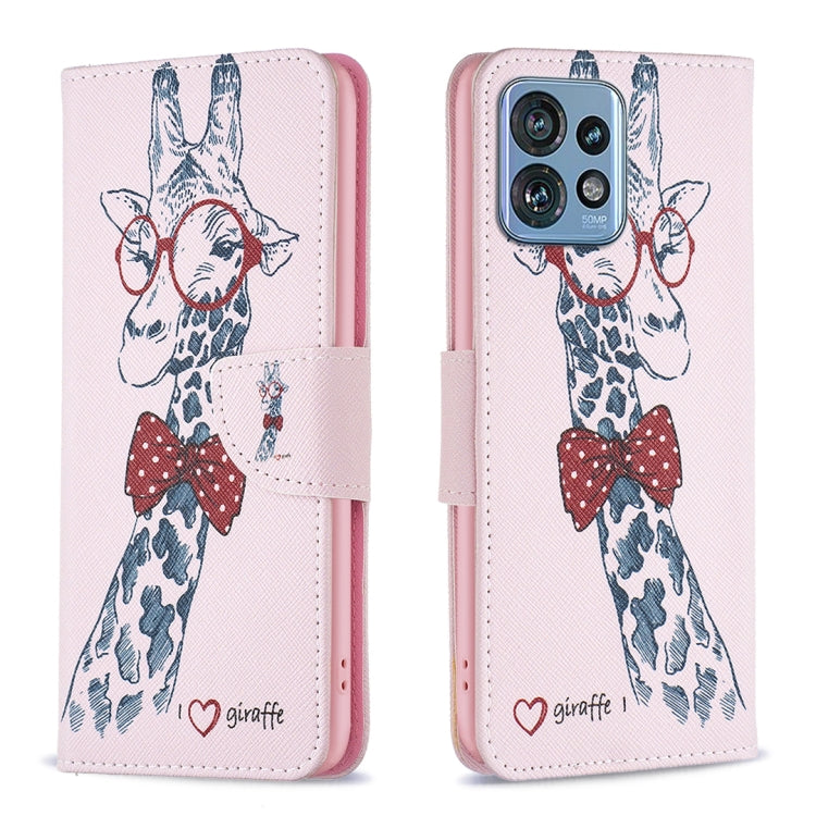 Custodia per telefono in pelle con motivo a disegno colorato, For Realme C33, For Motorola Edge 40 Pro 5G / Moto X40/X40 Pro