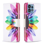 Custodia per telefono in pelle con motivo a disegno colorato, For Realme C33, For Motorola Edge 40 Pro 5G / Moto X40/X40 Pro