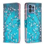 Custodia per telefono in pelle con motivo a disegno colorato, For Realme C33, For Motorola Edge 40 Pro 5G / Moto X40/X40 Pro
