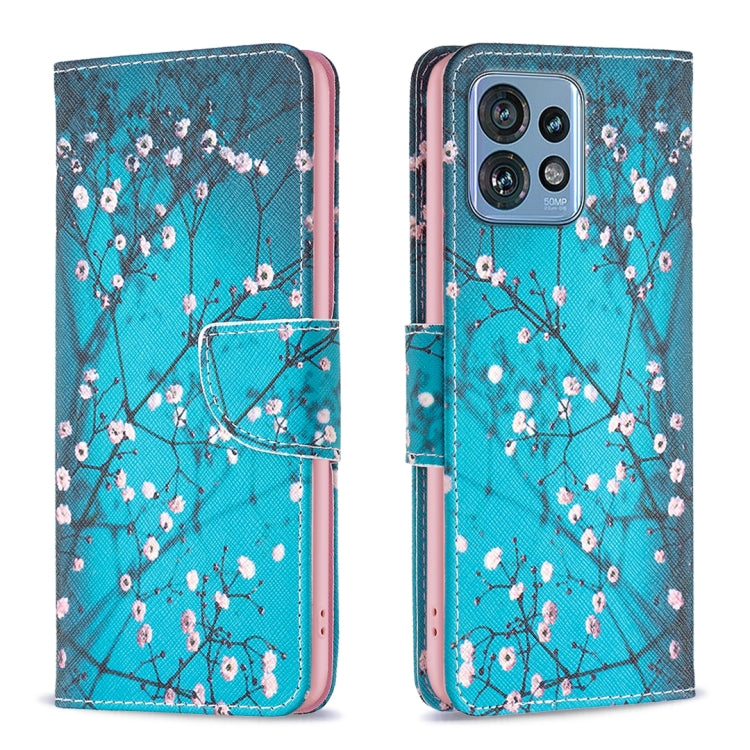 Custodia per telefono in pelle con motivo a disegno colorato, For Realme C33, For Motorola Edge 40 Pro 5G / Moto X40/X40 Pro