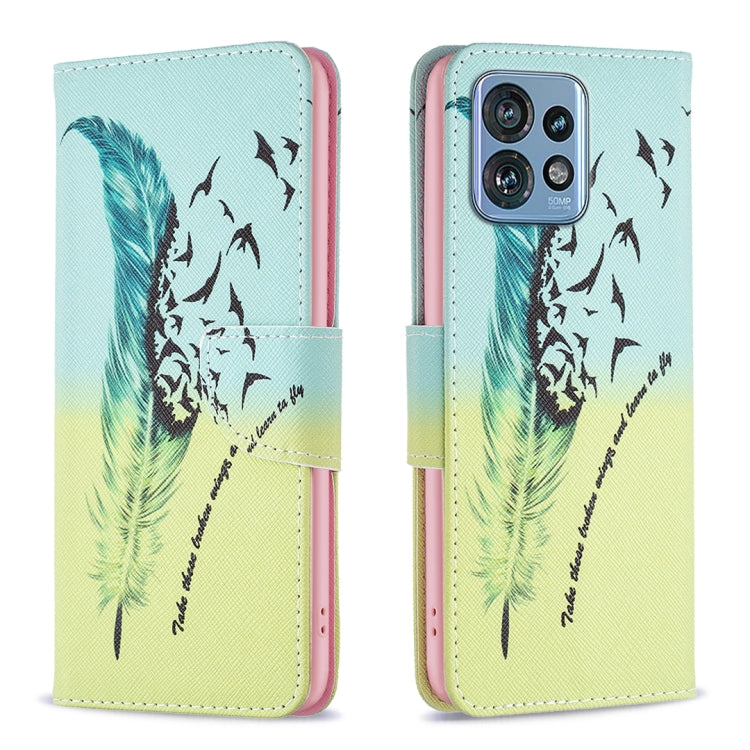 Custodia per telefono in pelle con motivo a disegno colorato, For Realme C33, For Motorola Edge 40 Pro 5G / Moto X40/X40 Pro