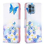 Custodia per telefono in pelle con motivo a disegno colorato, For Realme C33, For Motorola Edge 40 Pro 5G / Moto X40/X40 Pro