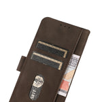 KHAZNEH Custodia per telefono in pelle con trama opaca, For Nokia G42, For Nokia XR21, For Nokia C12 4G