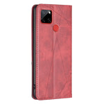 Custodia per telefono in pelle magnetica con trama a rombo, For Nokia C12, For Nokia C22, For Nokia C32, For Realme C33