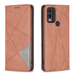 Custodia per telefono in pelle magnetica con trama a rombo, For Nokia C12, For Nokia C22, For Nokia C32, For Realme C33