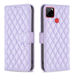 Custodia per cellulare in pelle con flip a portafoglio Diamond Lattice, For Nokia C12, For Nokia C22, For Nokia C32, For Realme C33