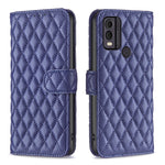 Custodia per cellulare in pelle con flip a portafoglio Diamond Lattice, For Nokia C12, For Nokia C22, For Nokia C32, For Realme C33