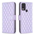 Custodia per cellulare in pelle con flip a portafoglio Diamond Lattice, For Nokia C12, For Nokia C22, For Nokia C32, For Realme C33