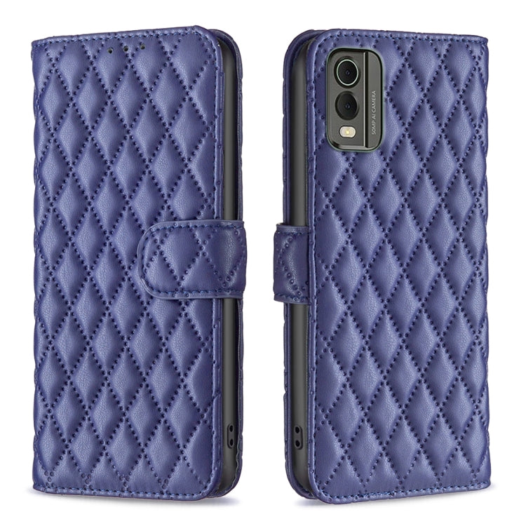 Custodia per cellulare in pelle con flip a portafoglio Diamond Lattice, For Nokia C12, For Nokia C22, For Nokia C32, For Realme C33