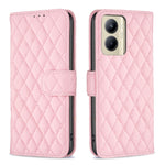 Custodia per cellulare in pelle con flip a portafoglio Diamond Lattice, For Nokia C12, For Nokia C22, For Nokia C32, For Realme C33