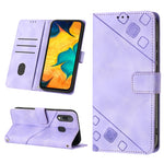 Custodia portafoglio in pelle goffrata per Samsung Galaxy A51
