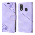 Custodia portafoglio in pelle goffrata per Samsung Galaxy A51