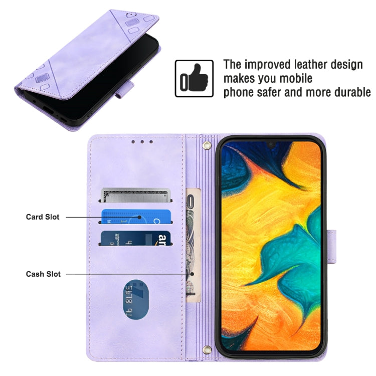Custodia portafoglio in pelle goffrata per Samsung Galaxy A51