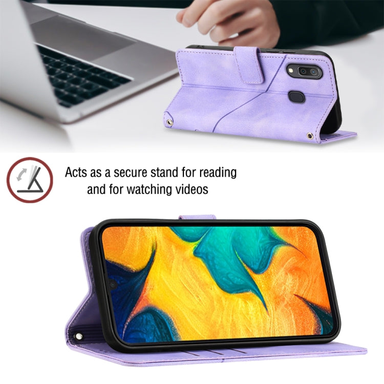 Custodia portafoglio in pelle goffrata per Samsung Galaxy A51