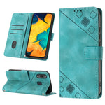 Custodia portafoglio in pelle goffrata per Samsung Galaxy A51