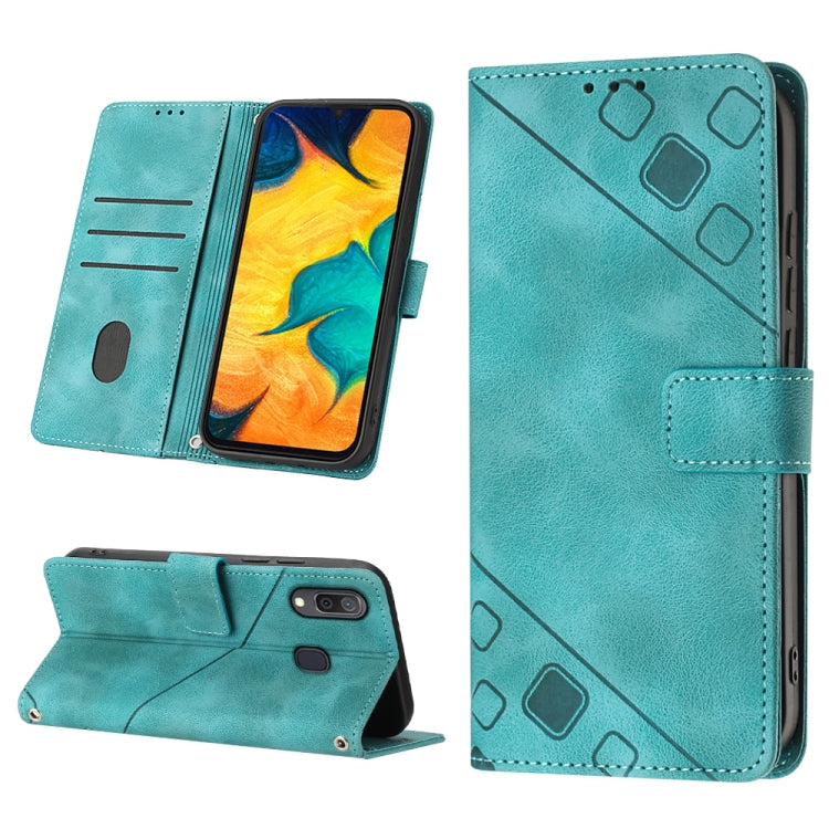 Custodia portafoglio in pelle goffrata per Samsung Galaxy A51