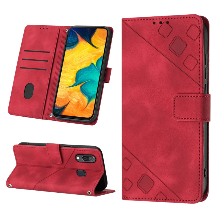 Custodia portafoglio in pelle goffrata per Samsung Galaxy A51