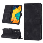 Custodia portafoglio in pelle goffrata per Samsung Galaxy A51