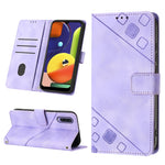 Custodia portafoglio in pelle goffrata per Samsung Galaxy A51