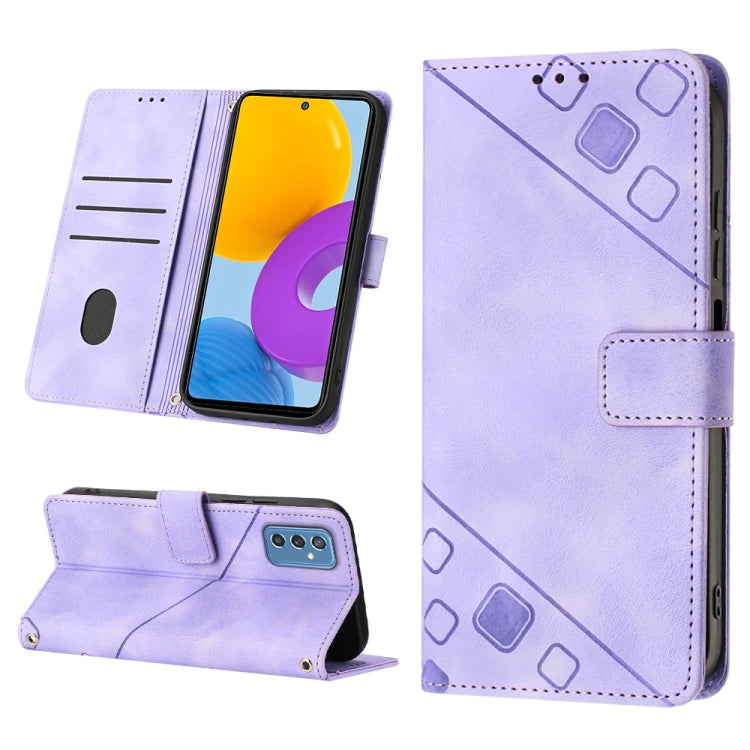 Custodia portafoglio in pelle goffrata per Samsung Galaxy S20