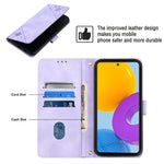 Custodia portafoglio in pelle goffrata per Samsung Galaxy S20