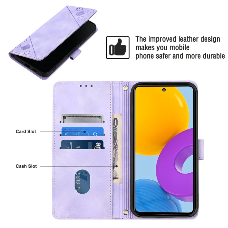 Custodia portafoglio in pelle goffrata per Samsung Galaxy S20