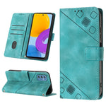 Custodia portafoglio in pelle goffrata per Samsung Galaxy S20