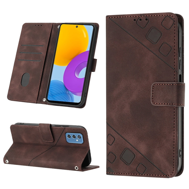 Custodia portafoglio in pelle goffrata per Samsung Galaxy S20