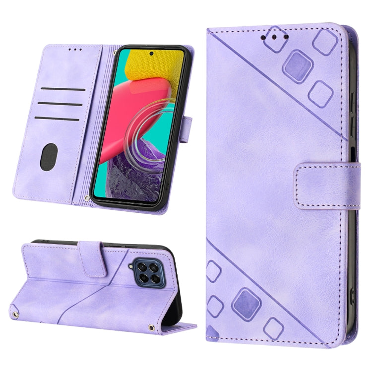 Custodia portafoglio in pelle goffrata per Samsung Galaxy S20