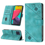 Custodia portafoglio in pelle goffrata per Samsung Galaxy S20