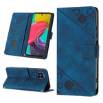 Custodia portafoglio in pelle goffrata per Samsung Galaxy S20