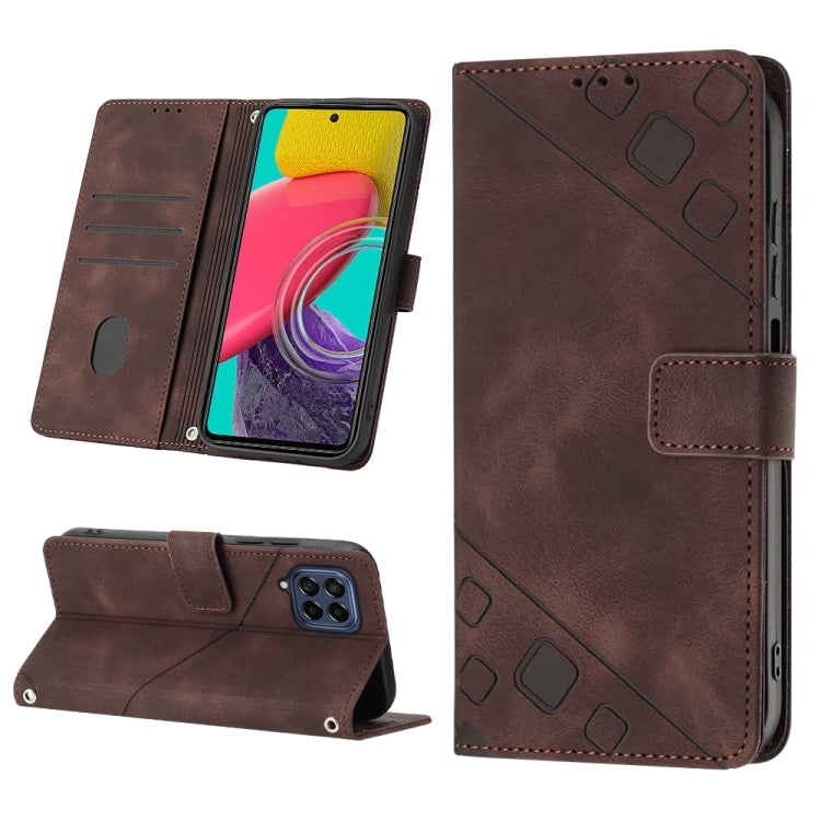 Custodia portafoglio in pelle goffrata per Samsung Galaxy S20