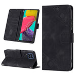 Custodia portafoglio in pelle goffrata per Samsung Galaxy S20