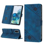 Custodia portafoglio in pelle goffrata per Samsung Galaxy S20