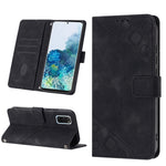 Custodia portafoglio in pelle goffrata per Samsung Galaxy S20