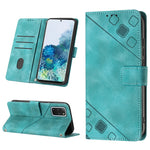 Custodia portafoglio in pelle goffrata per Samsung Galaxy S20