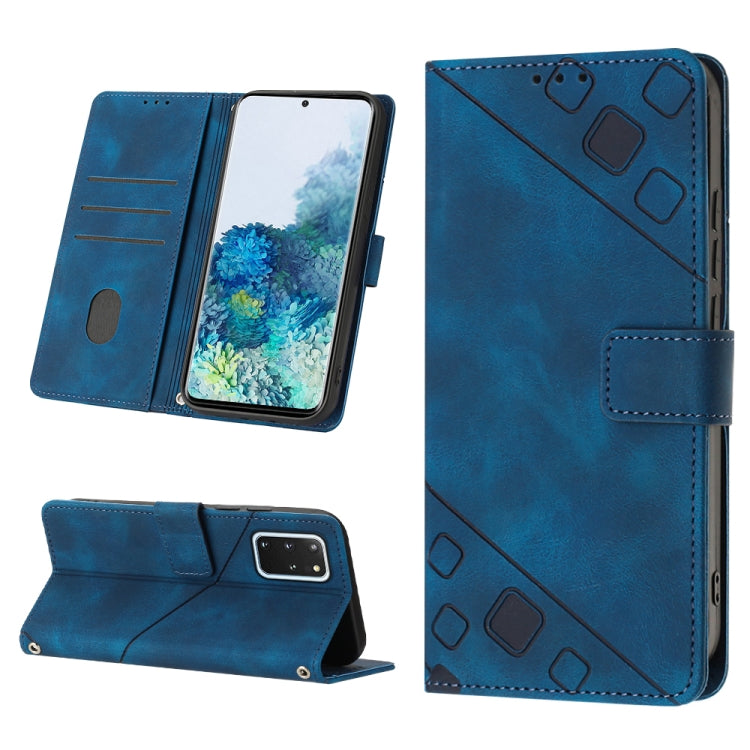 Custodia portafoglio in pelle goffrata per Samsung Galaxy S20