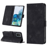 Custodia portafoglio in pelle goffrata per Samsung Galaxy S20
