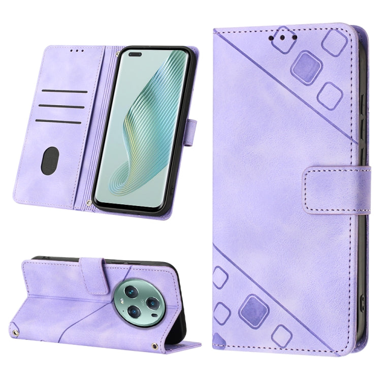 Custodia per telefono in pelle goffrata effetto pelle, For Honor Magic5 Pro, For Motorola Moto G Stylus 5G 2023, For OnePlus Ace 2 5G / 11R 5G, For OPPO Find X6