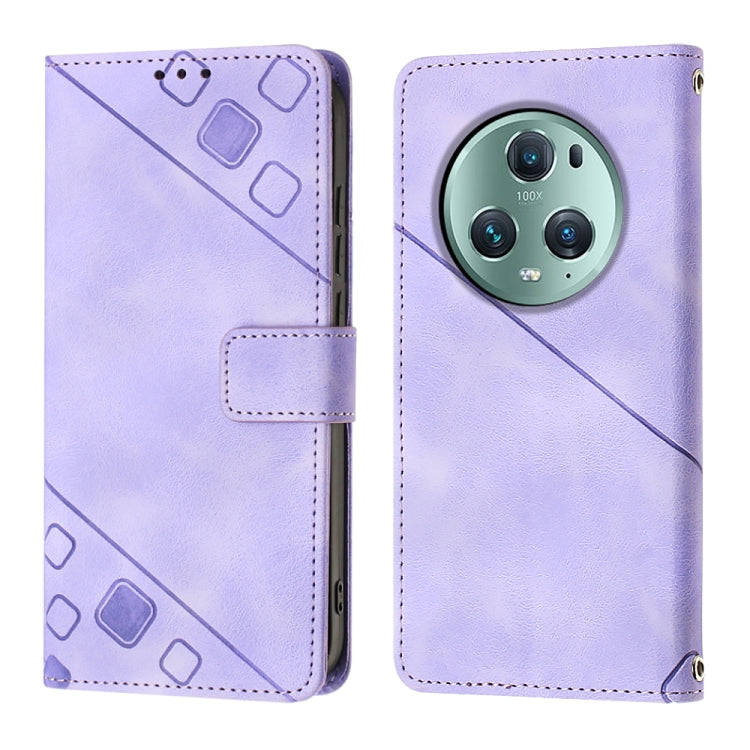 Custodia per telefono in pelle goffrata effetto pelle, For Honor Magic5 Pro, For Motorola Moto G Stylus 5G 2023, For OnePlus Ace 2 5G / 11R 5G, For OPPO Find X6