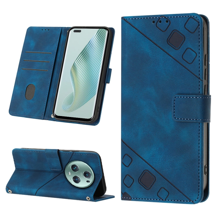 Custodia per telefono in pelle goffrata effetto pelle, For Honor Magic5 Pro, For Motorola Moto G Stylus 5G 2023, For OnePlus Ace 2 5G / 11R 5G, For OPPO Find X6