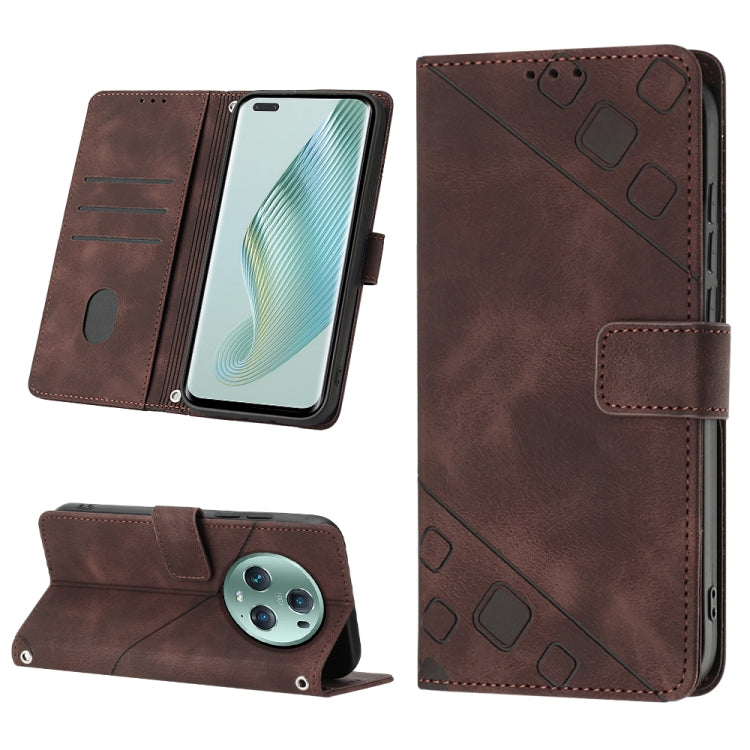 Custodia per telefono in pelle goffrata effetto pelle, For Honor Magic5 Pro, For Motorola Moto G Stylus 5G 2023, For OnePlus Ace 2 5G / 11R 5G, For OPPO Find X6