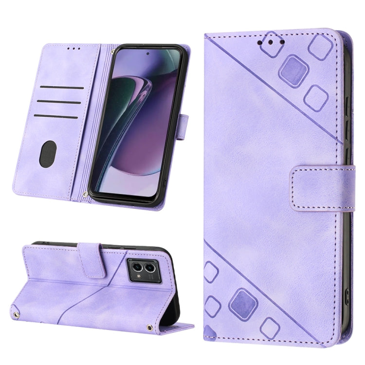 Custodia per telefono in pelle goffrata effetto pelle, For Honor Magic5 Pro, For Motorola Moto G Stylus 5G 2023, For OnePlus Ace 2 5G / 11R 5G, For OPPO Find X6