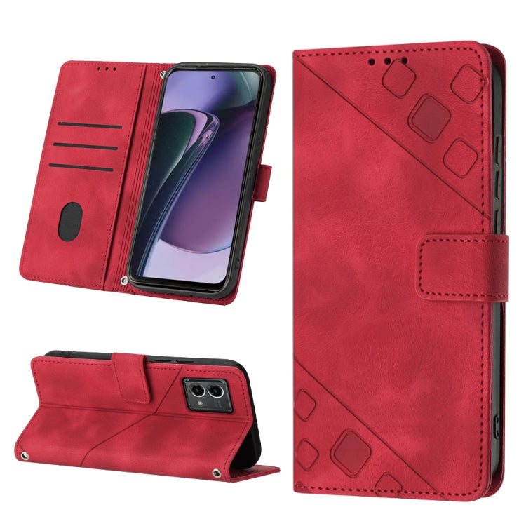 Custodia per telefono in pelle goffrata effetto pelle, For Honor Magic5 Pro, For Motorola Moto G Stylus 5G 2023, For OnePlus Ace 2 5G / 11R 5G, For OPPO Find X6