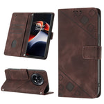 Custodia per telefono in pelle goffrata effetto pelle, For Honor Magic5 Pro, For Motorola Moto G Stylus 5G 2023, For OnePlus Ace 2 5G / 11R 5G, For OPPO Find X6